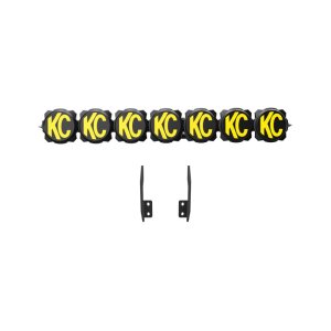 Ford Super Duty Light Bar Kit - Front Bumper - KC HiLiTES - Gravity LED Pro6 - Black - `11-`16